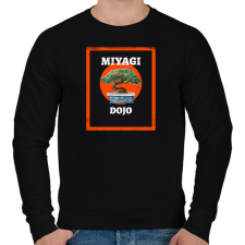PRINTFASHION Miyagi do - Férfi pulóver - Fekete férfi pulóver, kardigán
