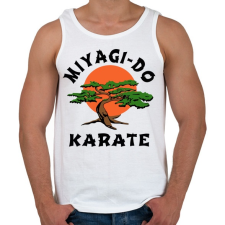 PRINTFASHION Miyagi-Do Karate - Férfi atléta - Fehér atléta, trikó