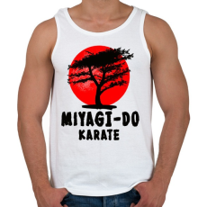 PRINTFASHION miyagi-do karate - Férfi atléta - Fehér
