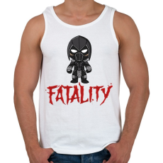 PRINTFASHION MK Noob Saibot - Férfi atléta - Fehér