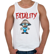 PRINTFASHION MK Raiden - Férfi atléta - Fehér