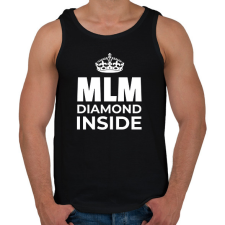 PRINTFASHION MLM DIAMOND INSIDE - Férfi atléta - Fekete atléta, trikó