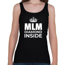 PRINTFASHION MLM DIAMOND INSIDE - Női atléta - Fekete női trikó