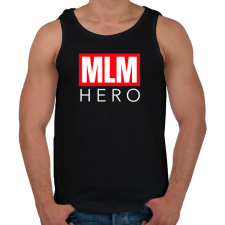 PRINTFASHION MLM HERO - Férfi atléta - Fekete atléta, trikó