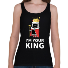 PRINTFASHION mobil - Női atléta - Fekete női trikó