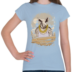 PRINTFASHION Mocskos disznó - Női póló - Világoskék