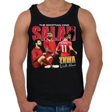 PRINTFASHION Mohamed Salah - Férfi atléta - Fekete