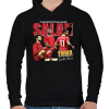 PRINTFASHION Mohamed Salah - Férfi kapucnis pulóver - Fekete