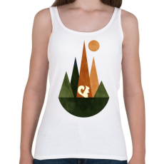 PRINTFASHION Mókus és hegyek 2 - Női atléta - Fehér