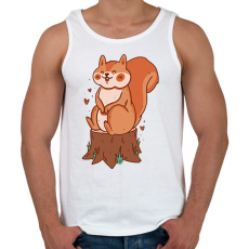 PRINTFASHION Mókus - Férfi atléta - Fehér