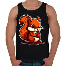 PRINTFASHION mókus - Férfi atléta - Fekete atléta, trikó