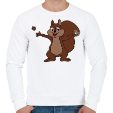 PRINTFASHION Mókus  - Férfi pulóver - Fehér férfi pulóver, kardigán