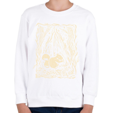 PRINTFASHION Mókus - Gyerek pulóver - Fehér gyerek pulóver, kardigán