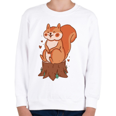 PRINTFASHION Mókus - Gyerek pulóver - Fehér