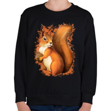 PRINTFASHION Mókus - Gyerek pulóver - Fekete