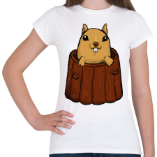 PRINTFASHION Mókus - Női póló - Fehér női póló