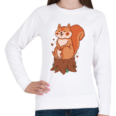 PRINTFASHION Mókus - Női pulóver - Fehér