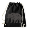 PRINTFASHION Mom bear szürke - Sportzsák, Tornazsák - Fekete