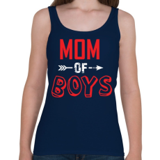 PRINTFASHION Mom of boys - Női atléta - Sötétkék