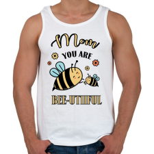 PRINTFASHION Mom you are bee-utiful - Férfi atléta - Fehér atléta, trikó