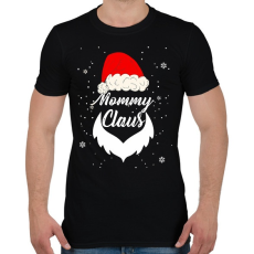 PRINTFASHION Mommy claus - Férfi póló - Fekete