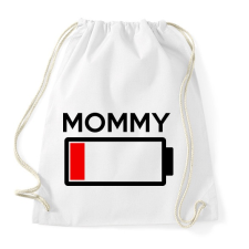 PRINTFASHION MOMMY - Sportzsák, Tornazsák - Fehér tornazsák