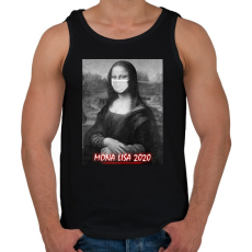 PRINTFASHION Mona Lisa 2020 - Férfi atléta - Fekete
