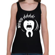 PRINTFASHION Mond ááá! - Női atléta - Fekete női trikó