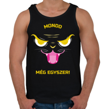 PRINTFASHION Mondd még egyszer! - Férfi atléta - Fekete atléta, trikó