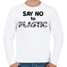 PRINTFASHION Mondj nemet - Férfi pulóver - Fehér férfi pulóver, kardigán