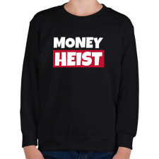 PRINTFASHION MONEY HEIST 2 - Gyerek pulóver - Fekete gyerek pulóver, kardigán