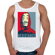 PRINTFASHION Money Heist - Férfi atléta - Fehér atléta, trikó