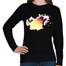 PRINTFASHION Monkey D. Luffy ütés - Női pulóver - Fekete női pulóver, kardigán