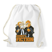 PRINTFASHION Monkey Fiction - Sportzsák, Tornazsák - Fehér tornazsák