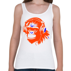 PRINTFASHION Monkey - Női atléta - Fehér