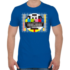 PRINTFASHION Monoscope 2 - Férfi póló - Királykék