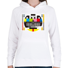 PRINTFASHION Monoscope 2 - Női kapucnis pulóver - Fehér