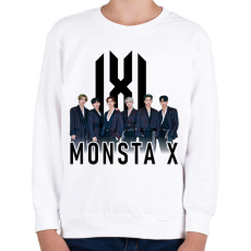 PRINTFASHION MONSTA X - Gyerek pulóver - Fehér