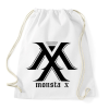 PRINTFASHION monsta x - Sportzsák, Tornazsák - Fehér
