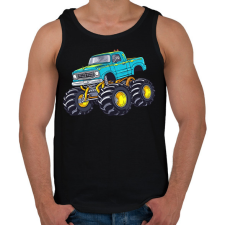 PRINTFASHION Monster  - Férfi atléta - Fekete atléta, trikó