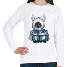 PRINTFASHION Monster Hunter Palico - Női pulóver - Fehér