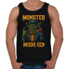 PRINTFASHION monster mode on - Férfi atléta - Fekete