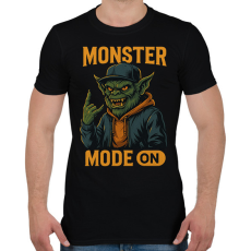 PRINTFASHION monster mode on - Férfi póló - Fekete