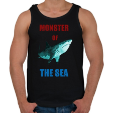 PRINTFASHION monster of the sea - Férfi atléta - Fekete atléta, trikó