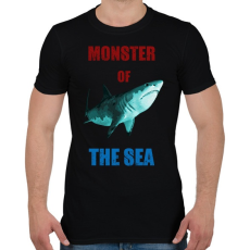 PRINTFASHION monster of the sea - Férfi póló - Fekete