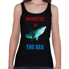 PRINTFASHION monster of the sea - Női atléta - Fekete női trikó