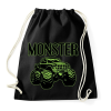 PRINTFASHION Monster - Sportzsák, Tornazsák - Fekete