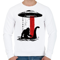 PRINTFASHION Monsters - Férfi pulóver - Fehér