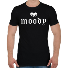 PRINTFASHION Moody - Férfi póló - Fekete