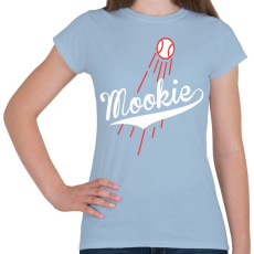 PRINTFASHION Mookie Redsox - Női póló - Világoskék